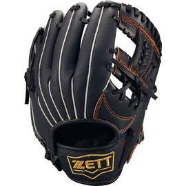 ZETT BJGB77510C Boys Baseball Soft Glove Acro Catch V All-Round Left Throw Black (1900) Size: SS