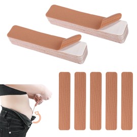 Lyreh 50pcs Abdominal Tapes, 9.8x2in Nylon Women Girls Skin Lift Belly Back Fat Tape for Body Practical Accessories for Pregnancy Backless Dress Body Shaping Wedding Party