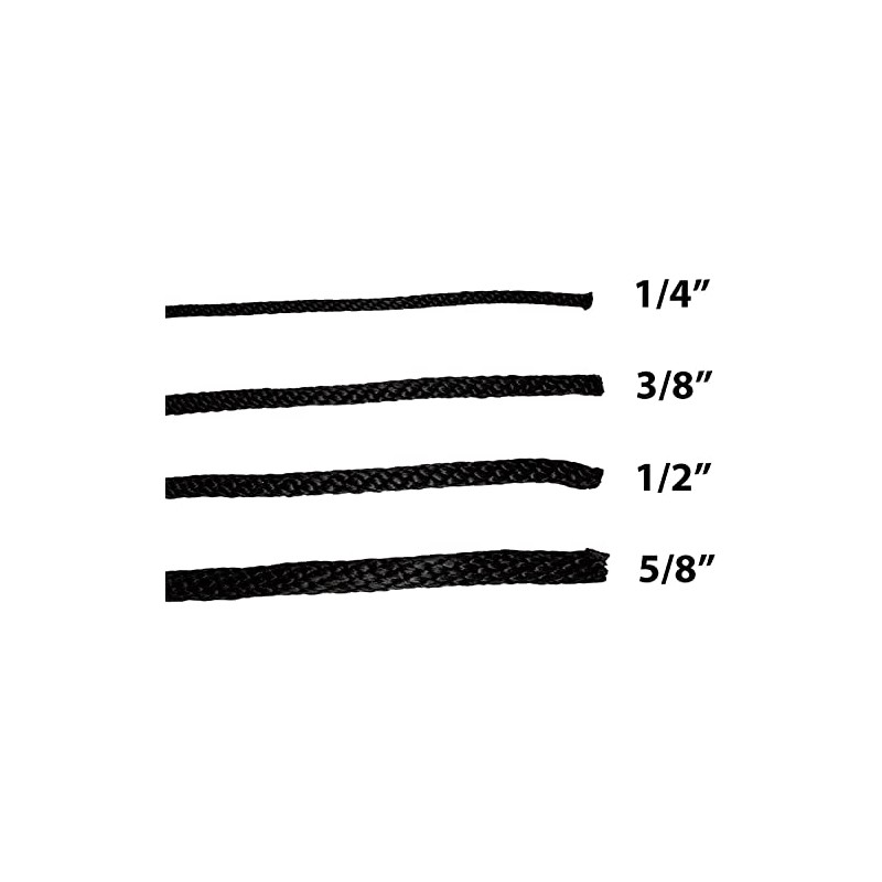 SGT KNOTS Solid Braided Polypropylene Derby Rope – Durable, Weatherproof