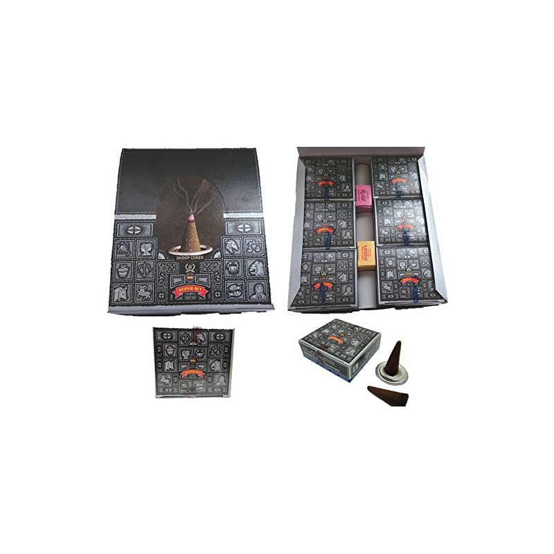 SATYA Super Hit Incense, Cone Type, 1 Case (Box of