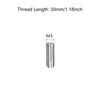 TA-VIGOR 20Pcs M3 x 30mm Fully Threaded Rod, 304 Stainless
