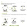 ASD LED 12 Inch Round Flush Mount Ceiling Light Fixture