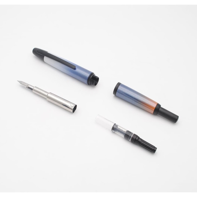 JINHAO 10 Press Fountain Pen Retractable Metal Pen with Ink