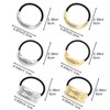 6PCS Metal Hair Cuffs for Women, Geometric Gold and Silver