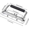 LATRAT Box Handle, Folding Spring Ring Made of 304 Stainless