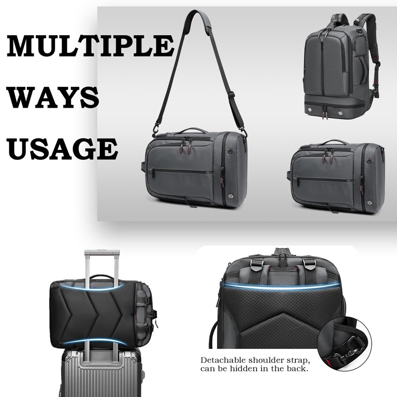 Somago Laptop Backpack Carry On Water Resistant Durable Daypack Backpack