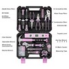 Enventor Pink Tool Kit Set for Women, 146PCS General Household