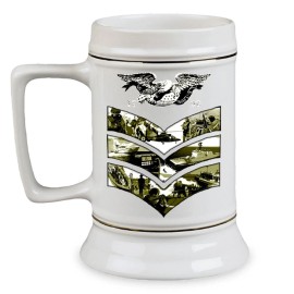 Stay Frosty Enterprises 1st Class Petty Officer Coast Guard Veteran 28 oz Ceramic Beer Drinking Stein