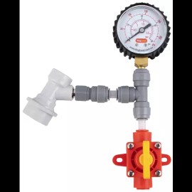 Kegland BlowTie Diaphragm Spunding Valve - Adjustable Pressure Relief Gauge Ball