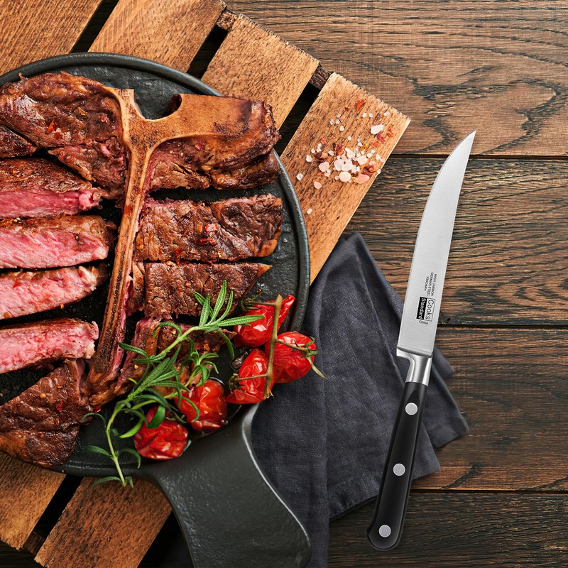 Cooks Standard Steak Knives Set 6-Piece, High Carbon Stainless Steel
