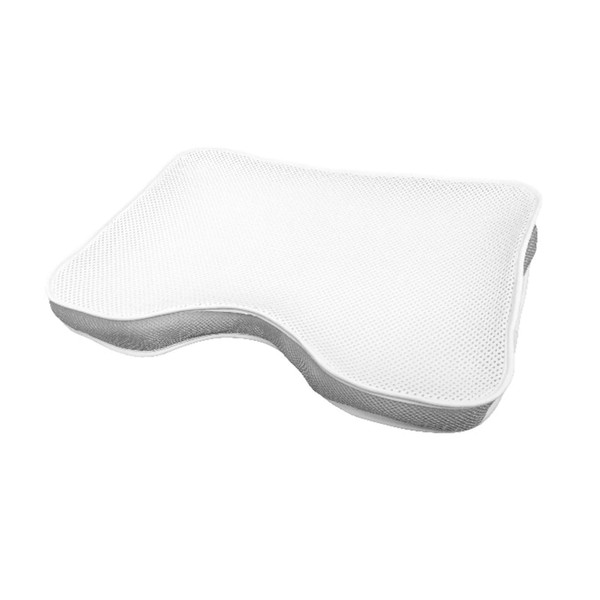 MORIPiLO Pillow, Easy to Toss and Toss, Approx. 16.9 x 24.8 x 2.4 inches (43 x 63 x 6 cm), Gray, For Lower Back Pain, Summer, Winter, Mattress Pad, Support Pad, 3D Mesh, Vertical Molding, Cotton, Horizontal, Back, Sleeping, Adults, Japanese Brand