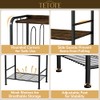 TETOTE 4-Tier Towel Rack, M-Shaped Detachable Dividers Towel Shelf with