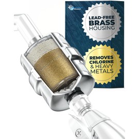 HammerHead Showers® ALL METAL Shower Head Filter – High Pressure Universal Shower Filters to Remove Toxic Chemicals – KDF Shower Filter, Targets Chlorine and Heavy Metals – Showerhead Filter