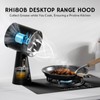 AIRTHEREAL RH180B Rechargeable Portable Range Hood, Black