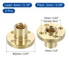 QUARKZMAN Pack of 2 Tr8 x 4 Lead Screw Brass