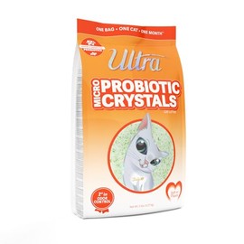 New Ultra Probiotic Micro Crystals Premium Cat Litter - 99.9% Dust Free, Soft on Paws, Fragrance Free - 5 Lbs.