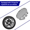 DACIRTY 4 PCS Wheel Center Hubcap, ABS Steel Rim Snap-on