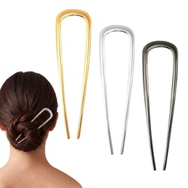 Mnuwoee 3 Pcs French Twist Hair Pin 11cm Metal Hair Pins for Women