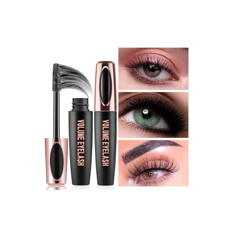 3 PCS 4D Silk Fiber Lash Mascara Waterproof Mascara Eyelash