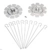 BNYTXV BBQ Steel Metal Roaster Rotisserie Skewers Needle Cage Oven