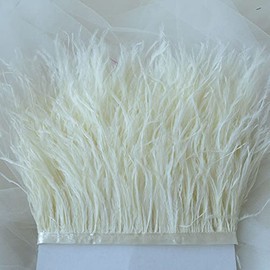 36 Colours Ostrich Feather Fringe Trim Fluffy Ostrich Plumes for Millinery Fascinator Craft Dress Making Pack of 1 Meter