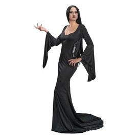 Chaks Morticia Costume for Women Long Dress Black - Addams Family L, black
