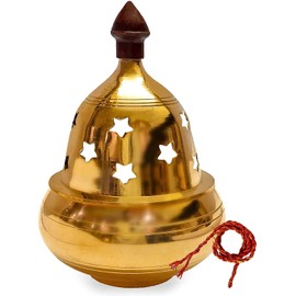 Craftsman 4.3 Inch Akhand Diya Decorative Brass Akhand Jyot Oil Lamp Diwali/Deepawali Decoration Tea Light Holder Oil Lamp Puja Lamp Indian Housewarming Return Gift Items Bulk (Large)