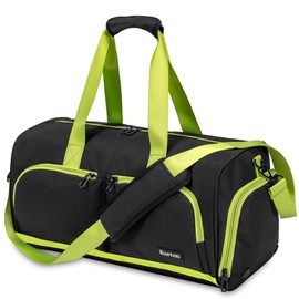 Kuston Sports Gym Bag With Shoes Compartment,Weekender Bag, Duffle Bag,Overnight Bag, Gym Bag for Men and Women