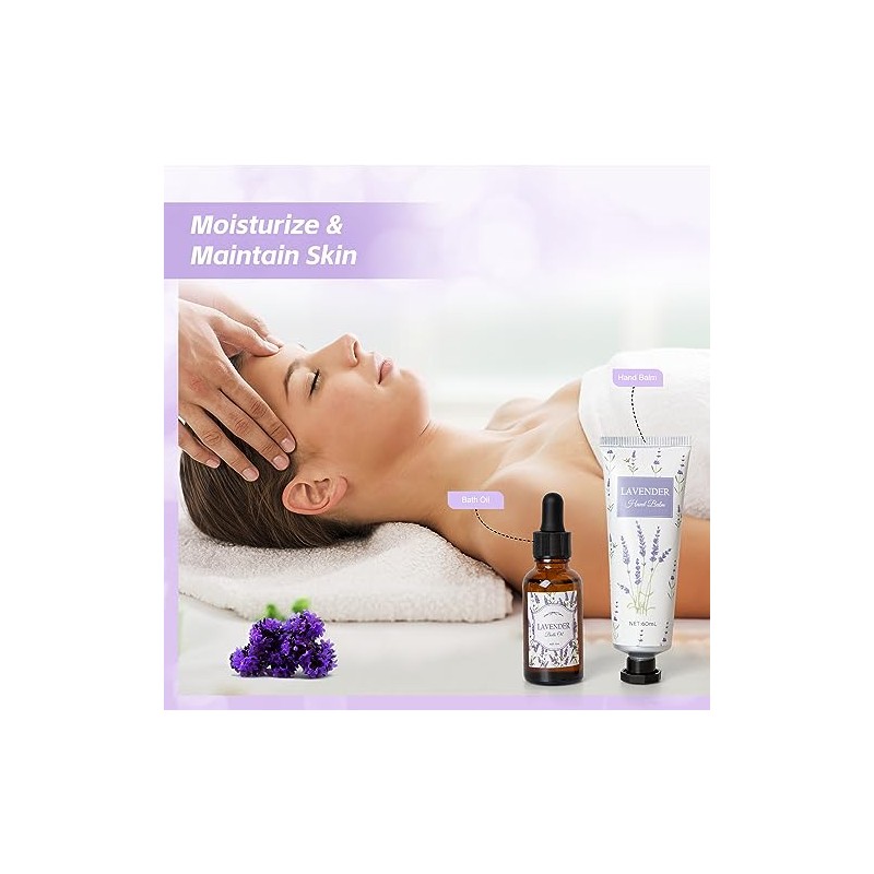 Frerdui Set De Regalo De Spa De Lavanda Set De