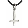 Kiss of Leather Dainty Cross Pendant 925 Sterling Silver with