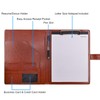 VANRA Padfolio Clipboard Folder Leather Portfolio Binder Organizer Interview Resume