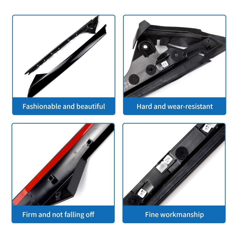 AIWGIW Windshield Pillar Trim Panel Molding Compatible with Ford Explorer