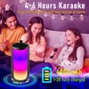 Karaoke Machine for Adult Kids, Waterproof Wireless Portable Bluetooth Speaker