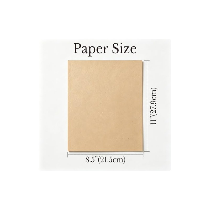jakilee 100 Sheets Blank Braille Paper, 8.5 x 11 Inch