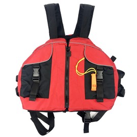 Adult Life Saving Vest Waterproof Reflective Swim Life Vest Adjustable Life Jacket with Whistle for Fishing Boating