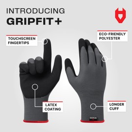 NoCry Gardening Gloves for Women with Strong Grip and Touchscreen Tips — 100% Breathable Garden Gloves for Women with Superior Dexterity — Perfect Womens Gardening Gloves or Womens Garden Gloves