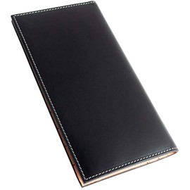 Dom Teporna Men's Wallet, Genuine Leather, Thin, Foldable, Long Wallet, Italian Leather, Interior, Nume Leather, 3 Colors Available, black