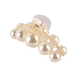 Sarini 3 Stück Haarspangen mit Perlen für Damen, Haarspangen für feines Haar, künstliche Perlen, Schönheits-Haarspangen für Damen und Mädchen, Zubehör für langes Haar (3 Größen)