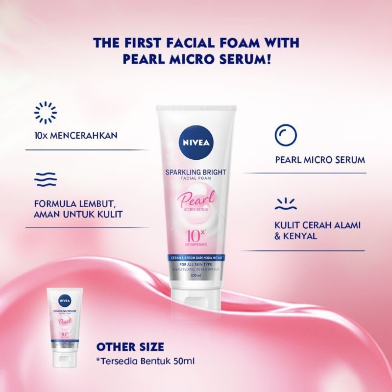 Nivea Men Facial Foam / Cleanser / Pembersih Muka 100ml