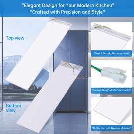 W11048980 Refrigerator LED Light Assembly Compatible with Whirlpool WRQA59CNKZ Kitchen-Aid KRQC506MPS00 Replace W11455230 W11470191 W11032355 W11032353, 10 Years Manufacturer