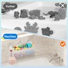 Lifewit Bathroom Toy Boxes with 2 Compartments, Bath Toy Organiser,
