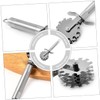 ABOOFAN 2pcs Stainless Steel Rolling Meat Tenderizer Needles with Ergonomic