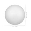TEHAUX 3sets 6cm Polystyrene Christmas Balls Set 10 Solid Craft