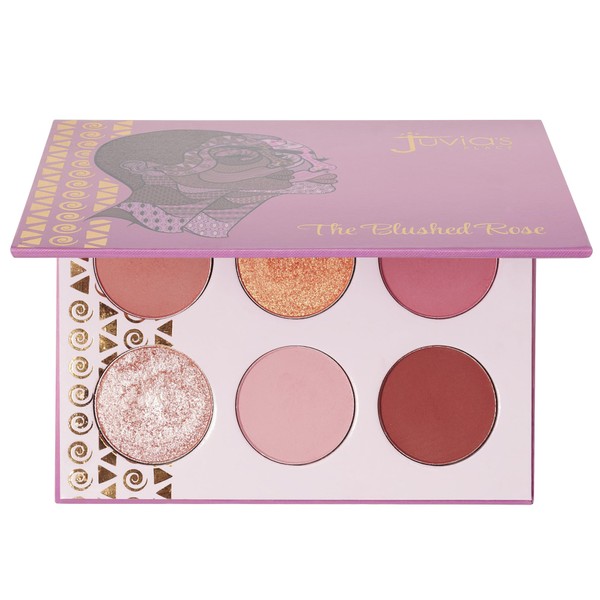 Juvia's Place - The Blushed Rose - Rosy, Pinks, Rose-Gold, Shades of 6, Eyeshadow Palette, Professional Eye Makeup, Pigmented Eyeshadow Palette, Makeup Palette