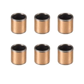 sourcing map Oil Bar 6 Pieces Plain Bearings, 8 mm Bore x 10 mm x 10 mm Length Wrapped