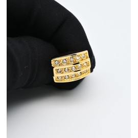 Jonwo Golden Rectangle Cufflinks for Men Lady with Crystals In Gift Case Novelty Gemstone Men's Cufflinks Jewelry Set for Wedding Party Anniversary Business Events Tuxedo Dress