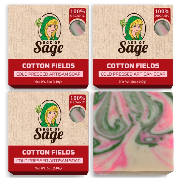 Age of Sage Natural Bar Soap for Women - Vegan