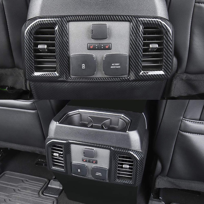 Keptrim for F-150 ABS Carbon Fiber Rear Air Conditioning Vent