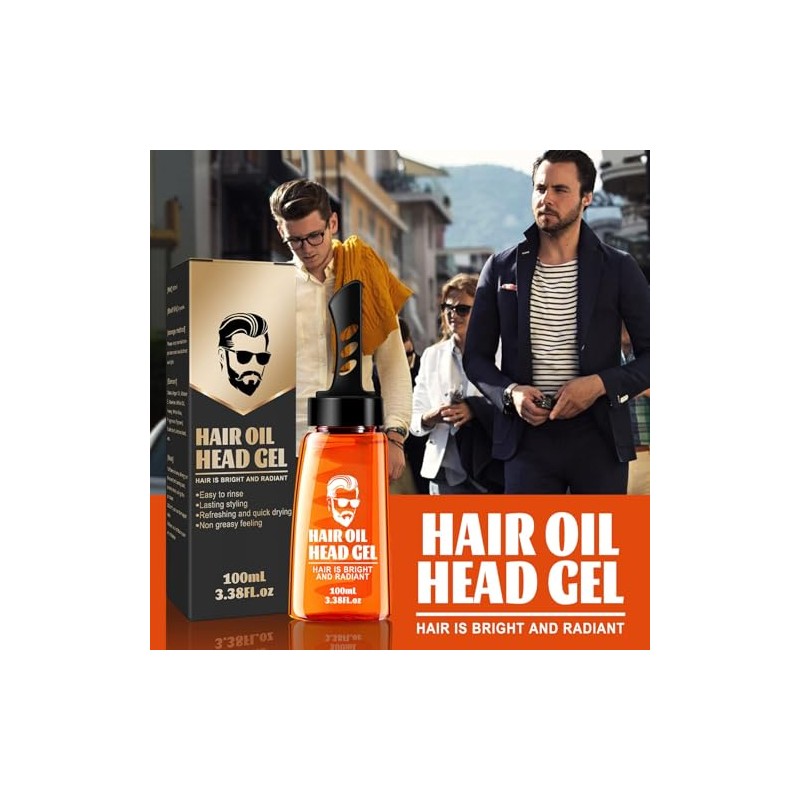 Grospe Gel Y Cera Para Peinar El Cabello Mullido De