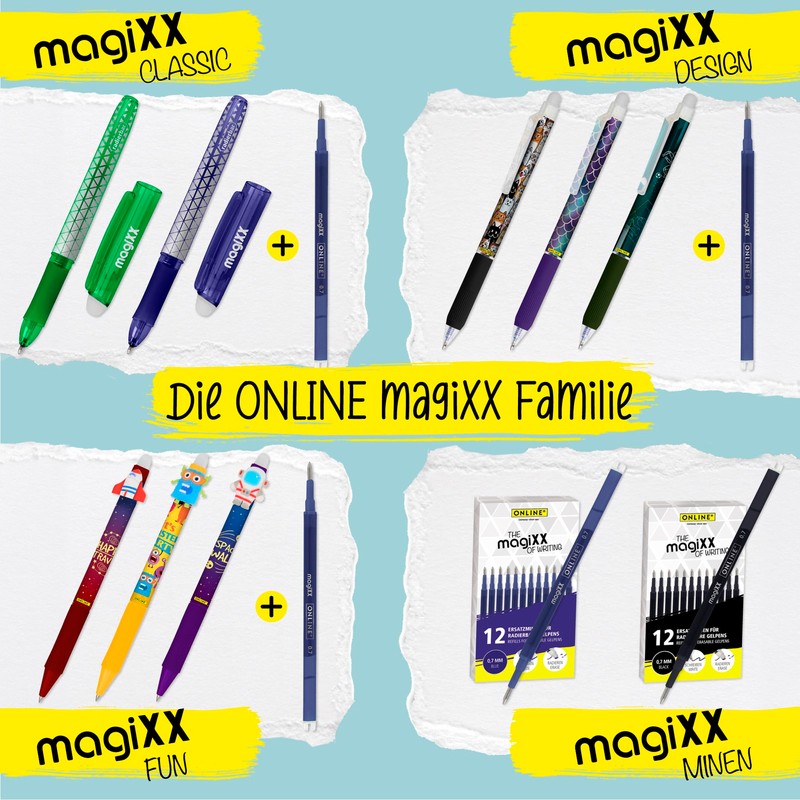 Online MagiXX Gel Pen Green with 0.7 mm Line Width,